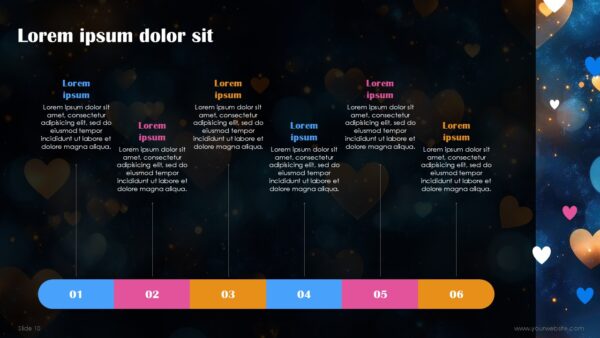 Free Valentine Romantic Abstract Presentation Template