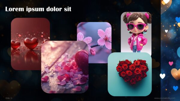 Free Valentine Romantic Abstract Presentation Template