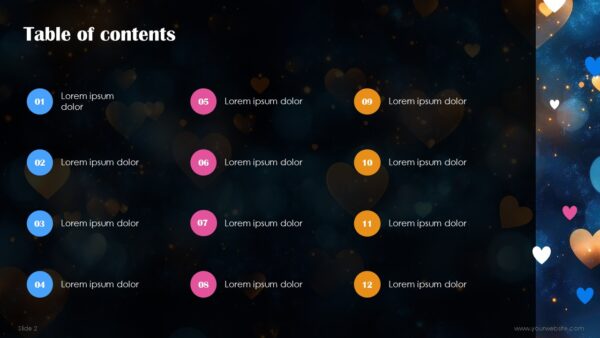 Free Valentine Romantic Abstract Presentation Template