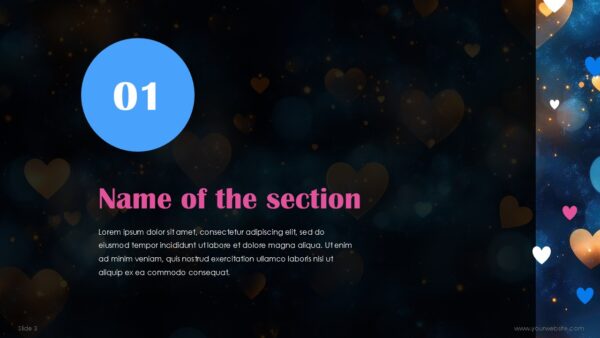 Free Valentine Romantic Abstract Presentation Template