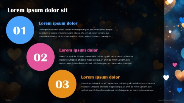 Free Valentine Romantic Abstract Presentation Template