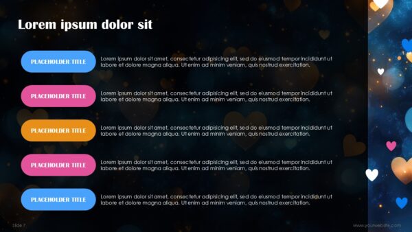 Free Valentine Romantic Abstract Presentation Template
