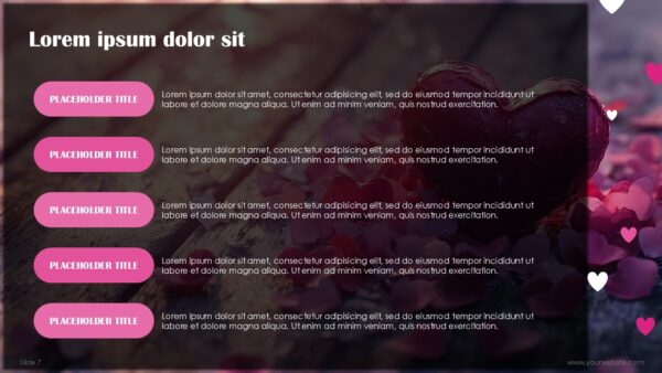 Free Valentine Romantic Vibes Presentation Template