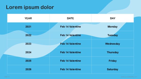 Free Valentines Day Modern Blush of Love Abstract Design PowerPoint Template