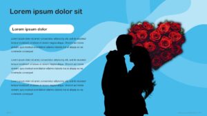 Free Valentines Day Modern Blush of Love Abstract Design PowerPoint Template