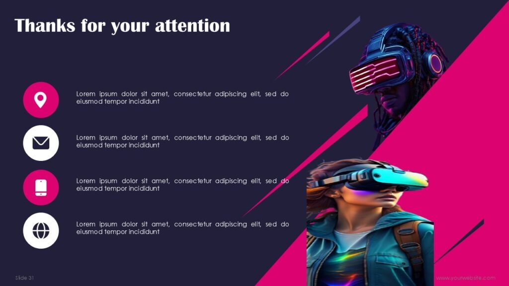 Free Virtual Reality (VR) PowerPoint Template