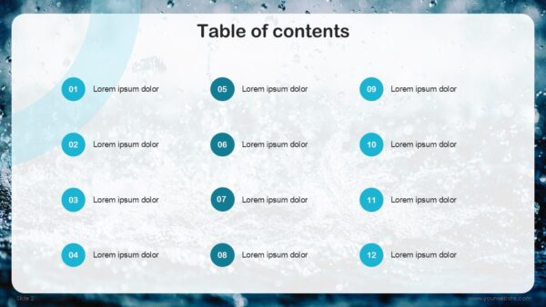 Free World Water Day Presentation Template
