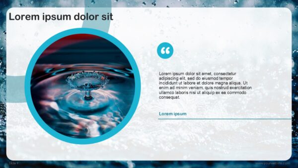 Free World Water Day Presentation Template