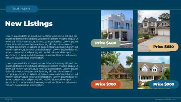 Real Estate Smart Buys and Hot Listings PowerPoint Template