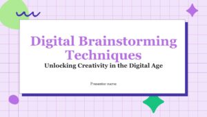 Free Digital Brainstorming Techniques Presentation