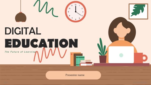 Free Digital Education The Future of Learning Presentation