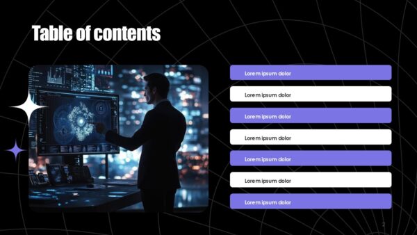 Free Futuristic Circle PowerPoint Presentation