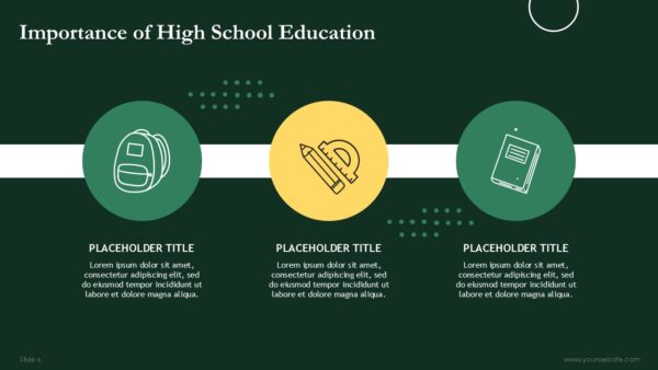 Free High School Education PowerPoint Template