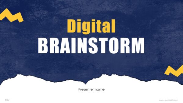 Free Digital Brainstorm PowerPoint Presentation
