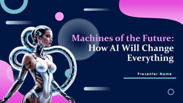 Free Machines of the Future and AI PowerPoint Template