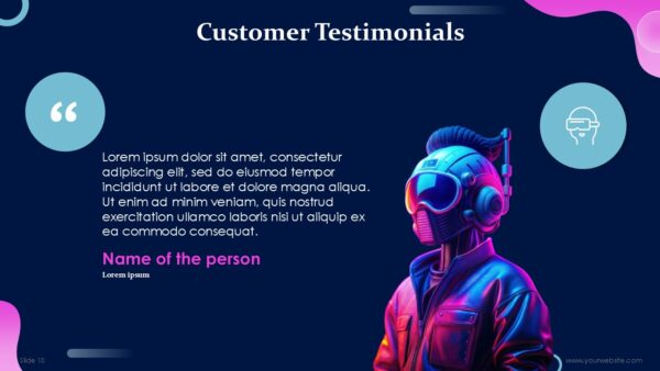 Free Machines of the Future and AI PowerPoint Template