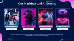 Free Machines of the Future and AI PowerPoint Template