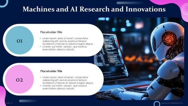 Free Machines of the Future and AI PowerPoint Template