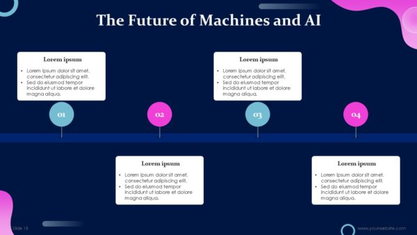 Free Machines of the Future and AI PowerPoint Template