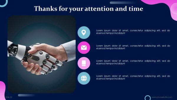 Free Machines of the Future and AI PowerPoint Template