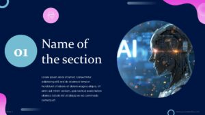 Free Machines of the Future and AI PowerPoint Template