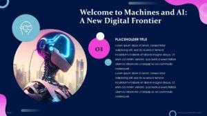 Free Machines of the Future and AI PowerPoint Template