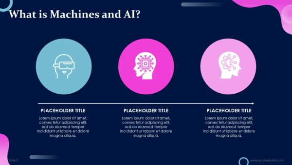 Free Machines of the Future and AI PowerPoint Template