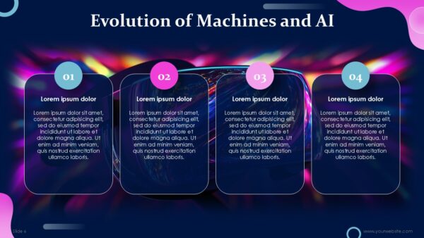 Free Machines of the Future and AI PowerPoint Template