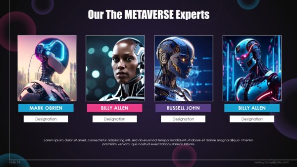 Free Metaverse PowerPoint Presentation and Google slides Themes