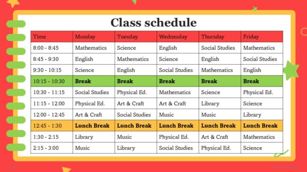 Free Middle school Education PowerPoint Template