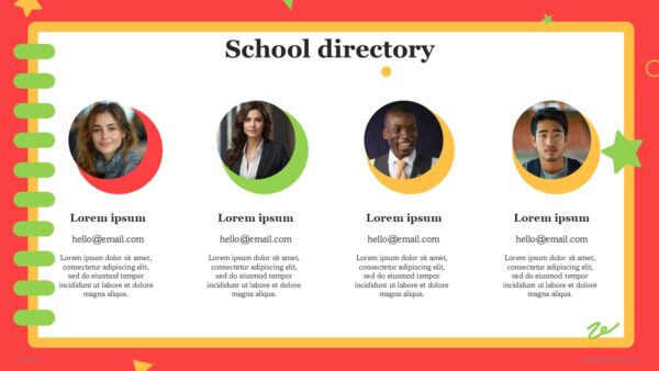 Free Middle school Education PowerPoint Template