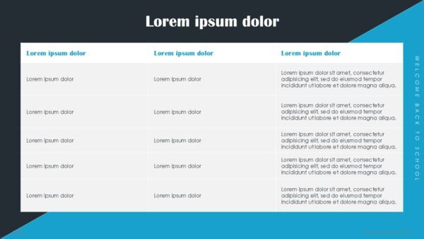 Free Welcome Back To School PowerPoint Template