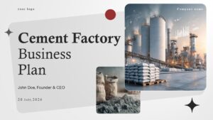 Cement Factory Business Plan Free PowerPoint Template