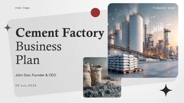 Cement Factory Business Plan Free PowerPoint Template