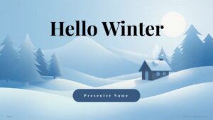 Hello Winter Free Google Slides Themes and PPT PowerPoint Template